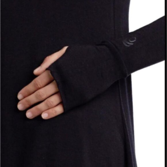 Cuddl Duds Womens Gray Plaid Cowl Neck Long Sleeve Soft Wear Tunic Top Sz M New - Picture 4 of 6